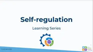 Half cog with self-regulation icon