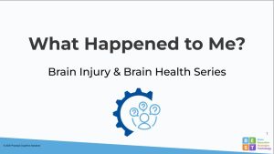 Webinar title andhalf cog with person and question mark graphic